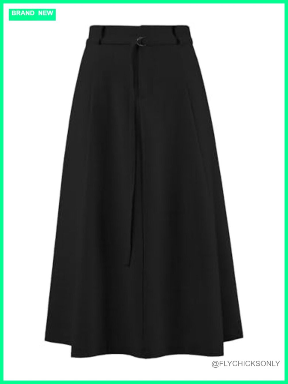 Women's A-Line Maxi Skirt Elastic High Waist Pockets Work Office